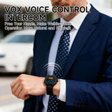 OMIZN GT5 Watch Walkie Talkie Unlimited Range, 4G LTE Wearable PTT Two Way Radio with VOX Hands Free, AES256 Encryption for Commercial Industrial Family Security Fleet Outdoor