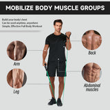 Exercise Bands with Handles, Resistance Bands with Handles, Ideal for Physical Therapy, Strength Training, Muscle Toning - Door Anchor and Starter Guide Included (Green-Medium(20lbs))