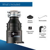 InSinkErator Badger 5XP Garbage Disposal with Power Cord, Standard Series 3/4 HP Continuous Feed Food Waste Disposer, Badger 5XP W/C