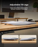 ProtoArc EKM01 Plus Wireless Ergonomic Keyboard Mouse Combo - White Silver