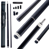 KONLLEN 2.0 Carbon Fiber Pool Cue Set, Low Deflection 12.5mm Tip