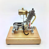 MechPuConToy Engine Model Kit That Works, Mini Single-Cylinder Four-Stroke Engine Model for Motorcycles, Physics Science Experiment for Adult