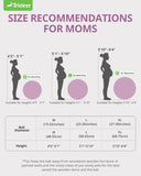 Trideer Pregnancy Ball Birthing Ball, 1.7mm Extra Thick Yoga Ball for Maternity, Labor Birth, Exercise, Physio, Recovery Guide & Baby Memory Book Included, 440LB Anti-Burst & Non-Slip Stability Ball Trideer