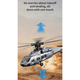 RC Helicopter, UH-60 2.4G 5CH Flybarless Brushless Scale RC Aircraft with Altitude Hold, Optical Flow Positioning & One-Key Inverted Flight for Indoor and Outdoor Play, Gift for Adult (RTF)