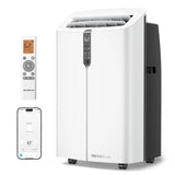 TECXERLLON 16000 BTU Portable Air Conditioner with App Control, Cools Rooms up to 850 Sq. Ft., 4-in-1 Smart Portable AC Unit with Dehumidifier, Fan & Sleep Mode for Bedroom Office Apartment