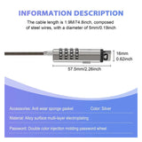 4 Digital Universal Lock USB Laptop Security Cable Lock for Computer