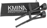 KMINA Foldable Forearm Crutches of Carbon Fiber (x2 Units), Open Cuff, Lightweight, Folding Crutches, Made in Europe, PRO Model