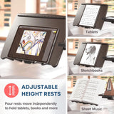 Adjustable Laptop Stand – Rolling Computer Desk & Ergonomic Table for Bed, Sofa, or Office