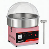 ROVSUN 15 Inch Cotton Candy Machine, Candy Floss Maker Electric Cotton Candy Maker w/Cover Stainless Steel Bowl & Sugar Scoop for Home Commercial Party Carnival Birthday