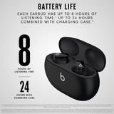 True Wireless Noise Cancelling Earbuds - Compatible with Apple & Android, Built-in Microphone - Black Beats