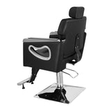 Winado Heavy Duty Reclining Barber Chair, Styling Salon Chair with Headrest and Footrest, 360° Swivel, Height Adjustable, Fit Hair Stylist Women Men, Black