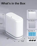 2.3 Gallon Slim Small Bathroom Trash Can with Lid