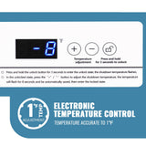 DEMULLER Chest Freezer with Electronic Control 41℉ to -15 ℉Deep Freezer 4.0Cubic Feet Freestanding Small Freezers with 2Removable Stainless Steel Basket Mini Freezer Top Open Door Compact Freezer