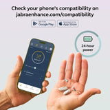 Jabra Enhance Select 700 Clinic-Quality OTC Hearing Aids, Licensed Audiology Services Included, Bluetooth LE Audio & Streaming for iOS/Android, Nearly Invisible & Comfortable, Sand