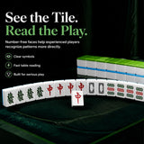 HUANGZHE Auto Foldable Mahjong Table for Chinese//Taiwanese (Stylish White)