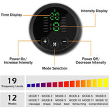 HOERCAAL Abs Stimulator, Portable EMS Abdominal Muscle Toner for Home and Office Fitness, Strength Training - Black