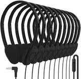 Maeline Bulk Classroom Student Headphones with Microphone, Black On Ear Stereo Headphones with Mic for Kids Online Learning, Library, School, Airplane, Travel - 3.5mm Plug - 1000 Pack
