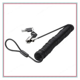 N94R Laptop Computer Lock Laptop Lock Anti-Theft Lock Universal Retractable Spring Rope Steel Cable Key Computer Lock