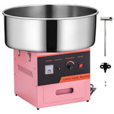 110V Commercial Cotton Candy Machine Electric Cotton Candy Floss Maker with Sugar Scoop Perfect for Home, Kids Birthday, Carnival, Family Party, Pink