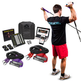 Crossover Symmetry Shoulder System Includes Two Sets of Resistance Bands Attachments Training Guide Exercise Chart Online Workouts for Home Fitness Rehab Rotator Cuff Exercises (Athletic, Wall Mounts)