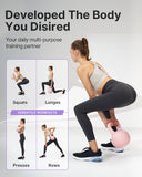 YOTTOY Soft Kettlebell,Kettlebell Anti-Slip Grip Weight for Home Workouts, Kettlebells Set Strength and Safety Guaranteed (15LB-Pink)