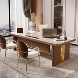AQWASYUTER Office Computer Desk Rock Board Desk CEO Office