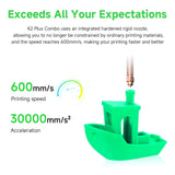 Creality K2 Plus Combo 3D Printer, Multicolor Printing Machine with 16 Colors, 600mm/s High-Speed Printing