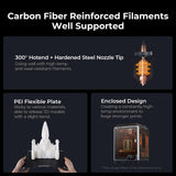 Creality K1C 3D Printer, 600mm/s High-Speed Auto Leveling Clog-Free Robust Direct  Silent Mode Support Carbon Fiber Filaments