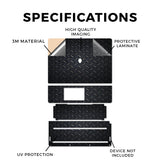 Laptop Skin Compatible with Alienware 16/16X Aurora (2025) - Black Diamond Plate - Premium 3M Vinyl Protective Wrap Decal Cover - Easy to Apply | Crafted in The USA by MightySkins