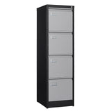 BYNSOE 4 Drawer File Cabinet with Lock Metal Vertical Filing Cabinet Office Home Lateral File Cabinet for A4 Legal/Letter Size,Assembly Required