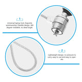 2 Sets Laptop Lock Cable 1.2M Keys Digital Devices Portable Hardware Locking Wire Notebook Computer Accessory Security Keyed