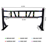 BDL Wall Mounted Pull-Up Bar, Multi Grip Pull Up Bar Station for Home Gym Strength Training Equipment, Multiple Grips for Targeting Specific Muscles, Great Upper Body Workout