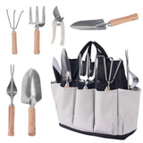 Garden Tool Set, Stainless Steel Gardening Kit, with Large Capacity Garden Tool Bag, Outdoor Hand Tools