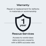 Seagate Expansion 24TB External Hard Drive HDD - USB 3.0, with Rescue Data Recovery Services