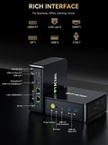 GMKtec M6 Ultra Gaming Mini PC Ryzen 7640HS (Upgraded 6600H/ 6800H), 32GB RAM DDR5 512GB SSD Dual NIC LAN 2.5GbE Desktop Computers Office Home, Triple 4K Display, WiFi 6, USB4, BT 5.2, DP, HDMI 2.0