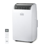 BLACK+DECKER Portable Air Conditioner with Heat, 14,000 BTU with 12,000 BTU Heating for Rooms Up To 700 Sq. Ft., Portable AC with Follow Me Remote Control, BPT10HWTB, White