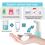 LAOPAO Automatic Hands Free Foaming Soap Dispenser, 240ml Countertop Touchless Soap Pump for Bathroom Kitchen Xmas Gift