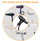 Erytlly Hair Dryer Stand Hands-Free Adjustable 360-Degree Rotating Blow Dryer Stand Hands can Hold 0.5kg Hair Dryer for Bathroom, Vanity, Makeup Room New Model Equipped with Two Collets