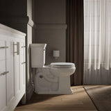 KOHLER 20455-0 Ridgewood Round Soft Close Toilet Seat, Quiet Close, Wood Toilet Seat, Home Essentials, White