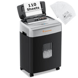 110-Sheet Auto Feed Paper Shredde and 24-Pack Shredder Lubricant Sheets bonsaii