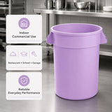 Getzi 6 Pack 20 Gallon Purple Round Commercial Trash Can