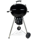 18-Inch Kettle Charcoal Grill with Lid & Wheels,Easy-to-Use BBQ Grill for Backyard, Patio & Beginners Outdoor Charcoal Grills for Family Cooking With Windproof Ash Can