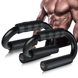KitchLife AIR-ONE SPORTS Push Up Bars - 480 lb Capacity, Extra Thick Non-Slip Foam Grips, Sturdy Structure, Ideal for Home Gym Strength Training, Black KitchLife