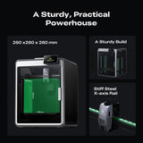 Creality K2 3D Printer, Multicolor Printing Need CFS, Max 600mm/s Printing Speed, Smart Auto Leveling & Al Camera, Next-Gen Direct Drive Extruder, 95% Pre-Assemble, Build Volume 260 * 260 * 260mm