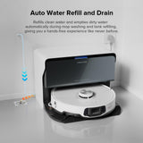 roborock S8 MaxV Ultra with Refill & Drainage System Robot Vacuum and Mop, Check Installation Space First, FlexiArm Design, Auto Mop Wash&Dry 10000Pa Suction, Obstacle Avoidance, 20mm Auto Mop Lifting