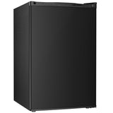Antarctic Star 4.5 Cu.Ft Compact Refrigerator with Freezer,Mini Fridge Single Door with Adjustable Thermostat,Removable Glass Shelves for Apartment/Dorm/Office,BLACK