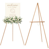 MEEDEN Wood Easel Stand for Display: Wooden Welcome Tripod Stand for Sign