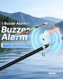 High Sensitivity Night Fishing Float Bite Alert for Fishing Rods, Ice Fish Tip up Alarms Indicators Equipment with LED Lights & Sound for Lake Fishing (15Pcs)