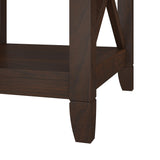 Bush Home Tall 5 Shelf Bookcase for Living Room or Home Office, Large Bookshelf, Modern Farmhouse Style, Key West Collection, Bing Cherry