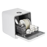 Portable Dishwasher Compact Dishwasher Countertop with Faucet & Manual Water Tank (5L) Modes Water Inlet, Compact with More Space Inside, 6 Programs Ideal for RV & Apartments